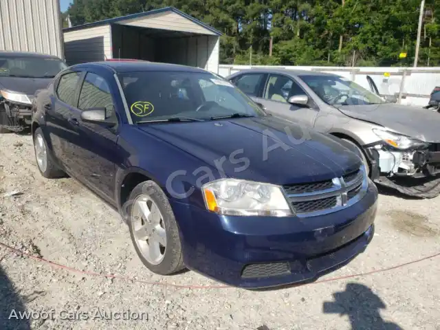 2013 Dodge Avenger 1C3CDZAB8DN771308 — photo 1 de la vente Copart