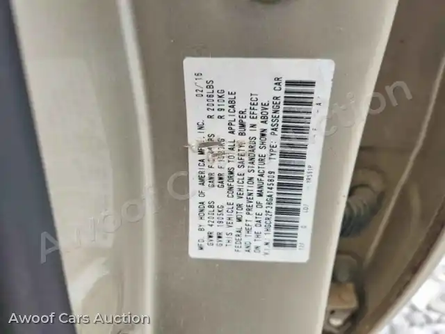 2016 Honda Accord 1HGCR2F38GA145809 — Copart auction photo 12