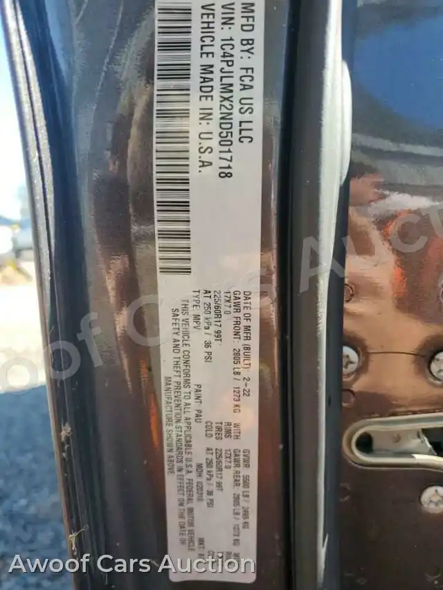 2022 Jeep Grand Cherokee 1C4PJLMX2ND501718 — Copart auction photo 14