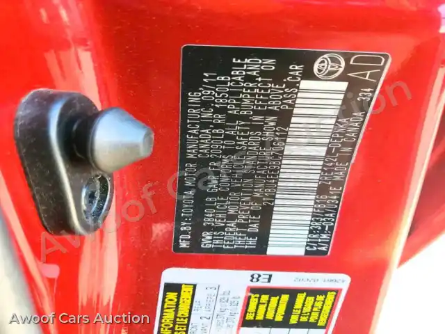 2011 Toyota Corolla 2T1BU4EE9BC706112 — photo 12 de la vente Copart