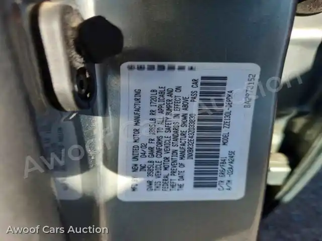 2003 Toyota Corolla 1NXBR32E43Z033830 — hoton gwanjo Copart na 12