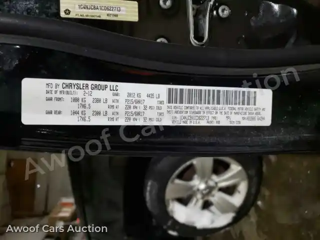 2012 Jeep Compass 1C4NJCBA1CD622713 — Copart auction photo 10