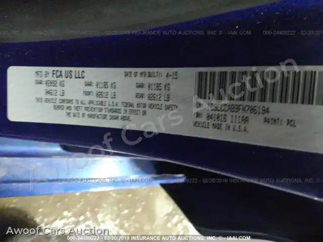 2015 Chrysler 200 1C3CCCAB9FN706194 — Iaai auction photo 9