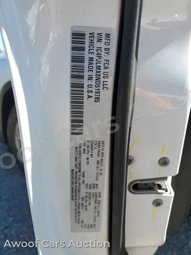 2022 Jeep Grand Cherokee 1C4PJLMX8ND519785 — Copart auction photo 12