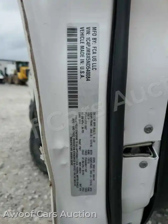 2022 Jeep Cherokee 1C4PJMBX5ND540084 — photo 13 de la vente Copart