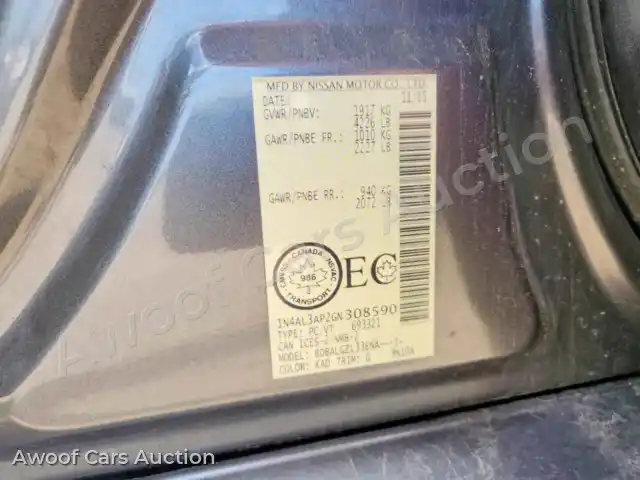 2016 Nissan Altima 1N4AL3AP2GN308590 — Copart auction photo 13
