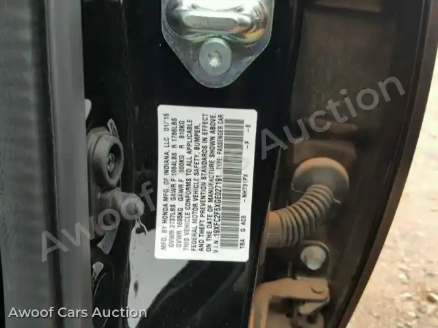 2016 Honda Civic 19XFC2F5XGE027191 — Copart auction photo 10