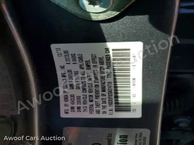 2016 Honda Accord 1HGCR3F82GA014716 — photo 13 de la vente Copart