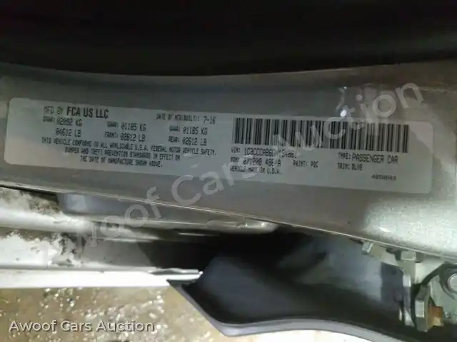 2016 Chrysler 200 1C3CCCAB6GN194881 — Copart auction photo 10