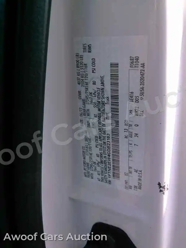 2012 Ford Econoline 1FTNE2EW4CDB23183 — Manheim auction photo 6