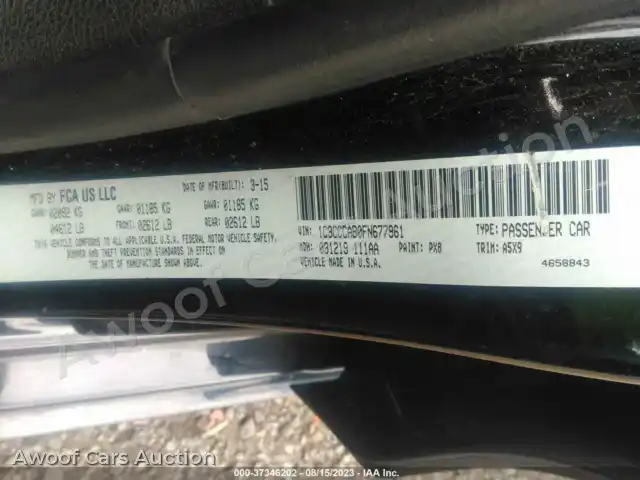 2015 Chrysler 200 1C3CCCAB0FN677961 — Iaai auction photo 9