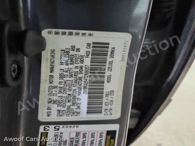 2007 Toyota Corolla 1NXBR32E47Z806057 — hoton gwanjo Copart na 12