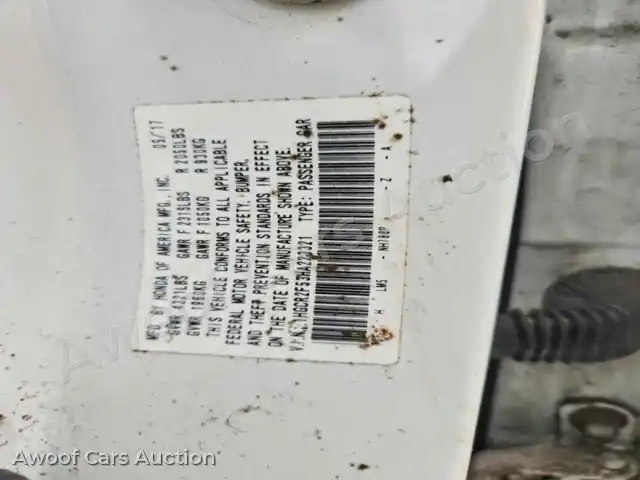 2017 Honda Accord 1HGCR2F53HA223321 — Copart auction photo 12