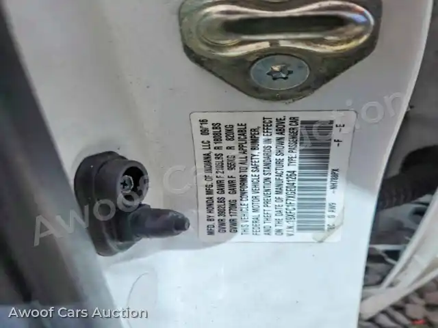 2016 Honda Civic 19XFC1F7XGE041264 — Copart auction photo 12