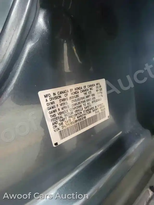 2006 Honda Ridgeline 2HJYK16536H563016 — Manheim auction photo 15