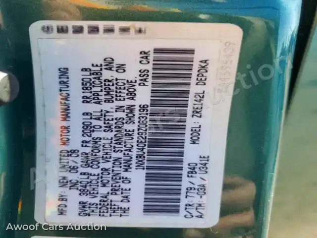 2009 Toyota Corolla LE 1NXBU40E29Z063196 — Copart auction photo 12