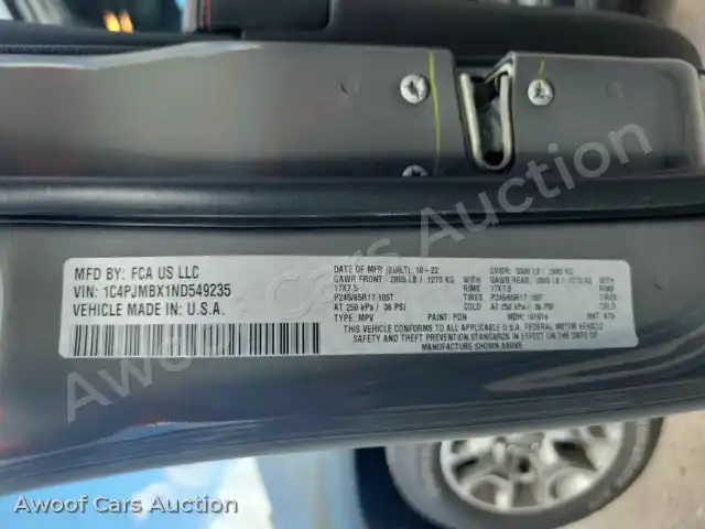 2022 Jeep Cherokee 1C4PJMBX1ND549235 — Manheim auction photo 39