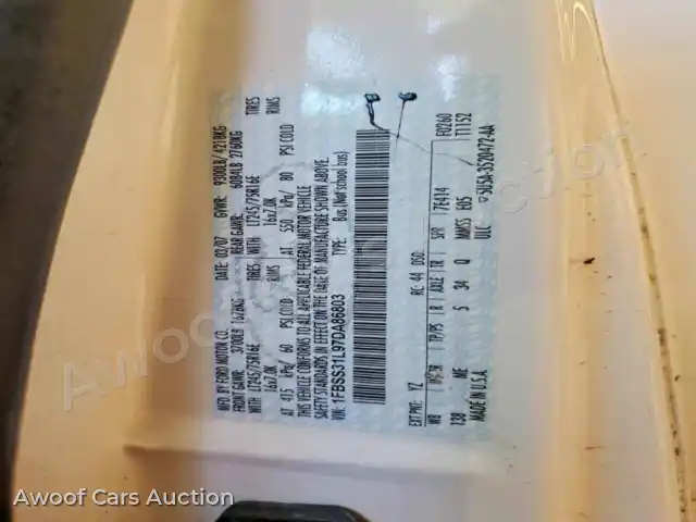 2007 Ford Econoline 1FBSS31L97DA86803 — Copart auction photo 13