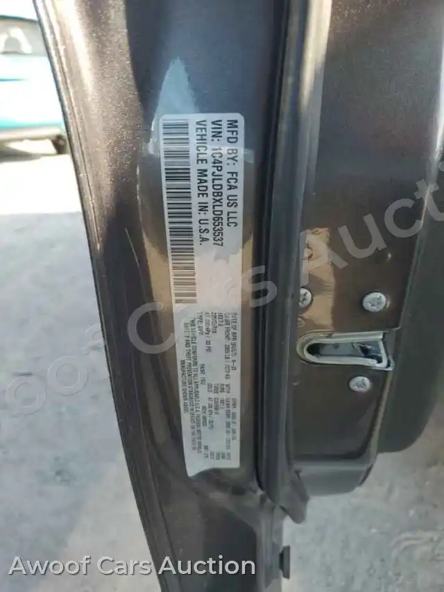 2020 Jeep Grand Cherokee 1C4PJLDBXLD653537 — hoton gwanjo Copart na 13