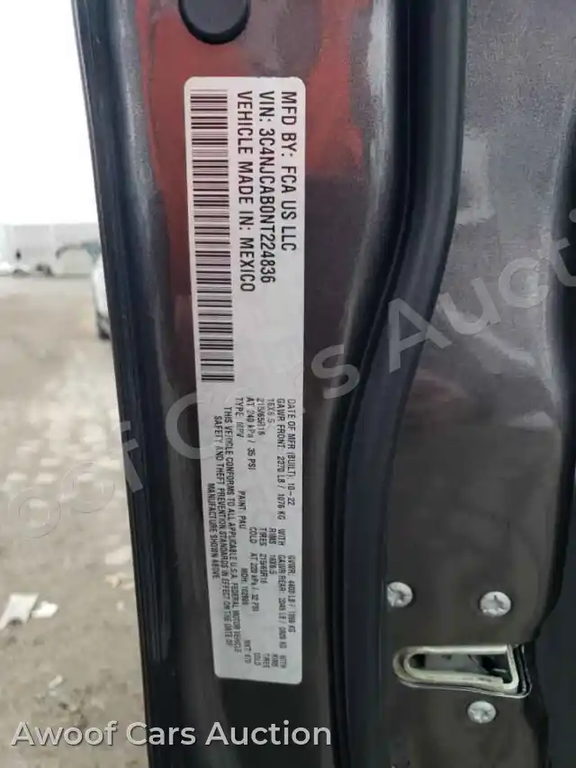 2022 Jeep Compass 3C4NJCAB0NT224836 — Copart auction photo 13