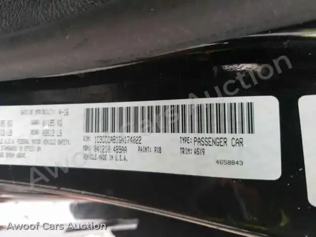 2016 Chrysler 200 1C3CCCAB1GN174022 — hoton gwanjo Manheim na 11