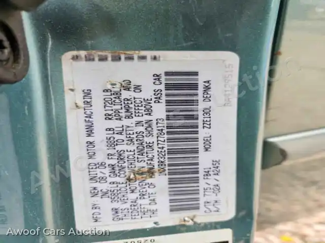 2007 Toyota Corolla 1NXBR32E47Z784173 — hoton gwanjo Copart na 13