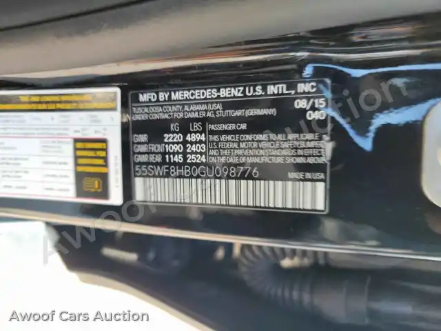 2016 Mercedes-Benz C-Class 55SWF8HB0GU098776 — Manheim auction photo 30