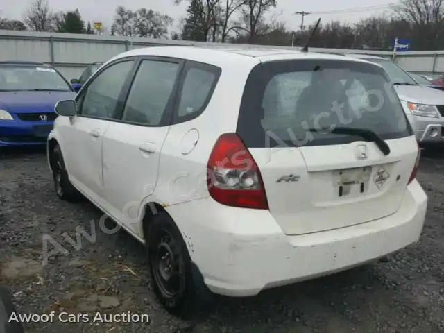 2007 Honda FIT JHMGD384X7S012553 — Copart auction photo 3