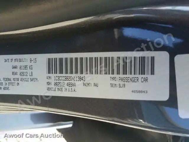 2016 Chrysler 200 1C3CCCBB2GN113843 — Copart auction photo 10